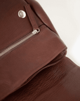 Full grain leather backpack. Vegetable tanned leather backpack. Laptop backpack. Unlined backpack.