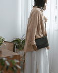 Leather bag. Shoulder bag. Full grain leather bag. Vegetable tanned leather purse. Smooth leather crossbody bag.