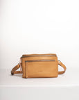 Leather fanny pack. Convertible leather fanny pack. Shoulder bag. Crossbody bag. Full grain leather belt bag. Vegetable tanned leather.