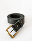 Classic leather belt 35mm black