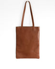 Full grain leather tote. Laptop bag. Vegetable tanned leather shoulder bag.