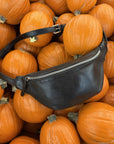 Leather fanny pack - Selva Black