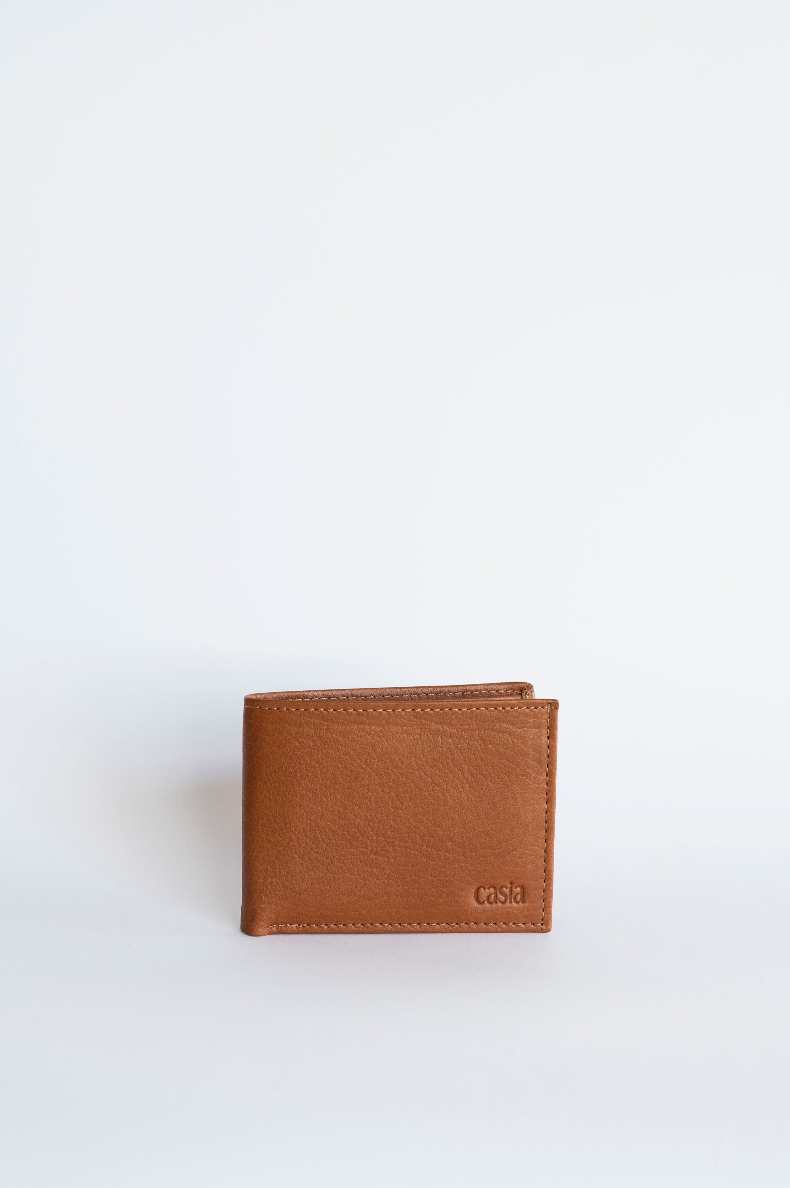 Leather wallet - Nogal – casia-us