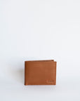 Leather wallet for men caramel