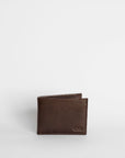 Leather wallet for men chocolate