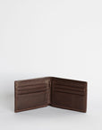 Leather wallet for men chocolate