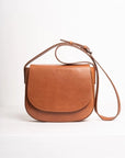 Leather bag. Shoulder bag. Full grain leather bag. Vegetable tanned leather purse. Smooth leather crossbody bag.