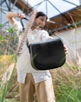 Leather bag. Shoulder bag. Full grain leather bag. Vegetable tanned leather purse. Smooth leather crossbody bag.