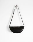 Leather fanny pack - Teca Black