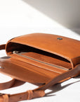 Leather bag. Shoulder bag. Full grain leather bag. Vegetable tanned leather purse. Smooth leather crossbody bag.