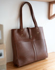 Leather tote bag - Jacarandá