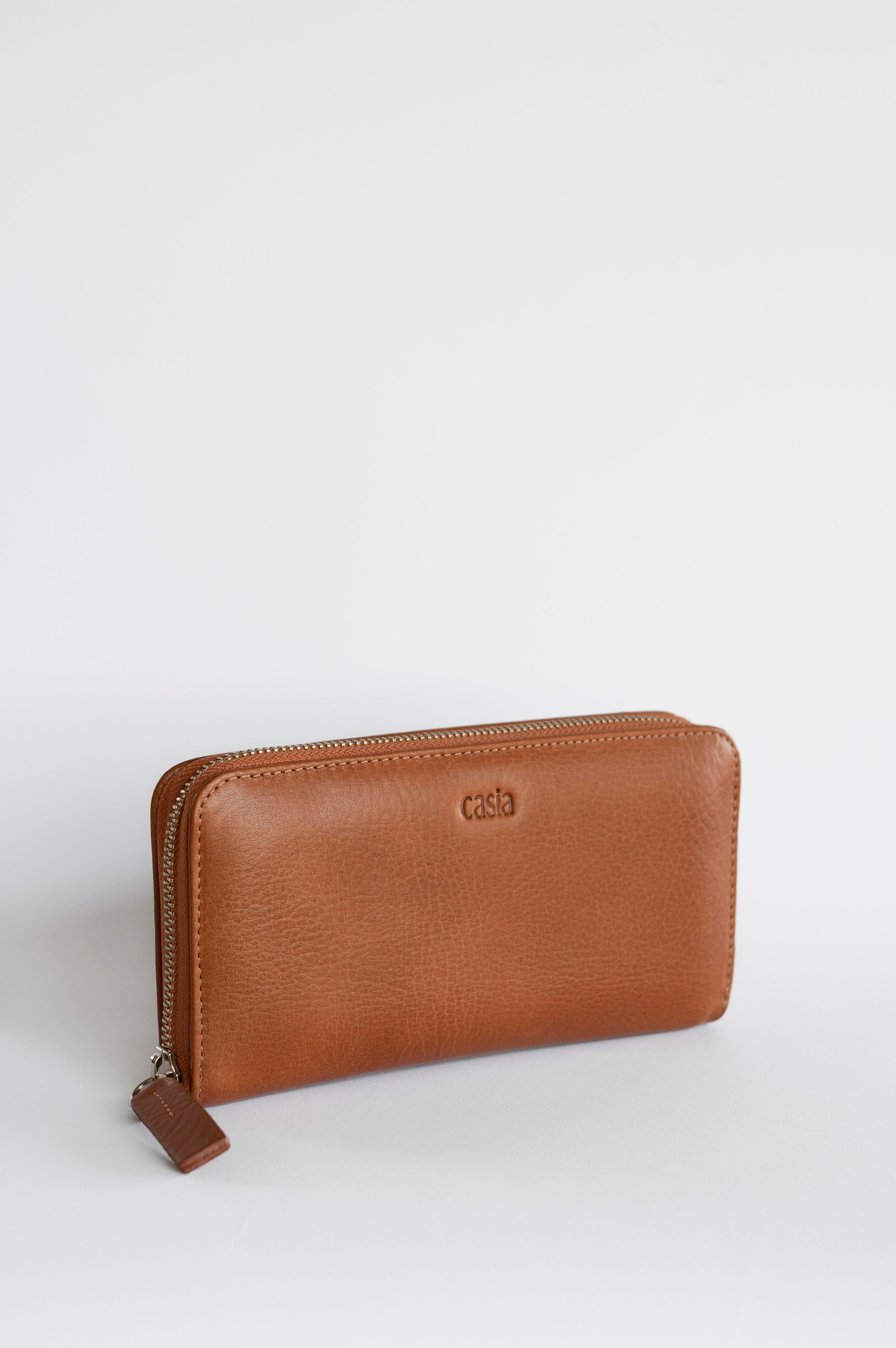 Leather wallet - Aloe – casia-us