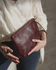 Leather clutch - Mar