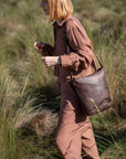 Leather shoulder bag - Río