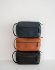 Leather Toiletry Bag - Leather Neceser - Dopp Kit - Cosmetic Bag