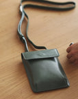 Mini leather bag. Shoulder bag. Full grain leather bag. Vegetable tanned leather purse.