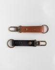 Full grain leather key fob. Vegetable tanned leather.