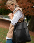 Leather tote bag. Full grain leather tote bag. Shoulder bag. Full grain leather bag. Vegetable tanned leather bag. Crossbody bag.