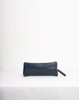 Full grain leather zippered pencil case.