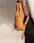 Full grain leather backpack. Vegetable tanned leather backpack. Laptop backpack. Unlined backpack.