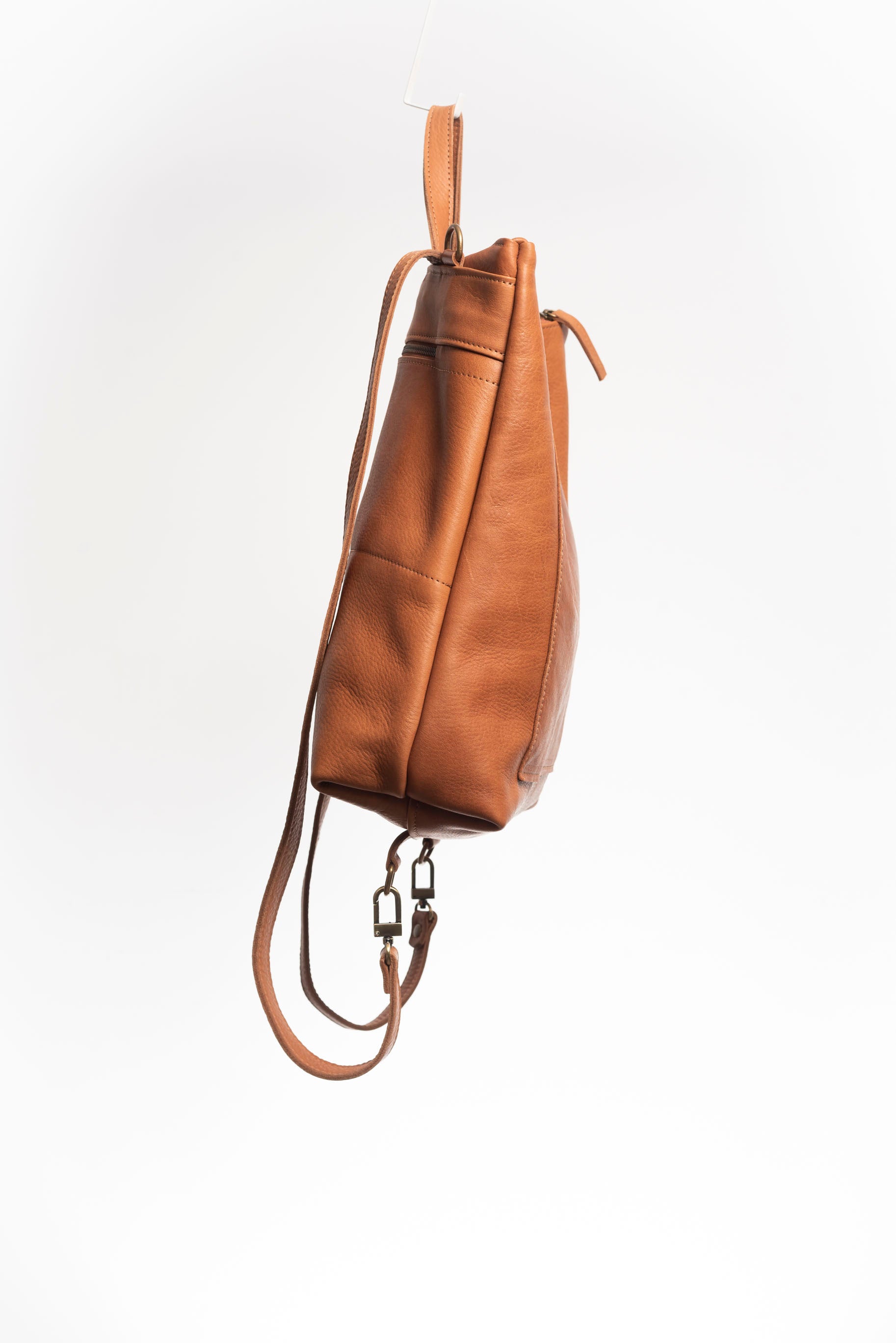 Convertible Full Grain Leather Backpack