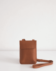 Mini leather bag. Shoulder bag. Full grain leather bag. Vegetable tanned leather purse.