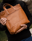 Leather bag. Full grain leather tote bag. Shoulder bag. Vegetable tanned leather bag. Crossbody bag.