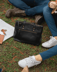 Leather bag. Full grain leather tote bag. Shoulder bag. Vegetable tanned leather bag. Crossbody bag.
