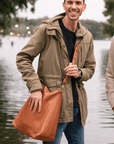 Leather tote bag. Full grain leather tote bag. Shoulder bag. Full grain leather bag. Vegetable tanned leather bag. Crossbody bag.