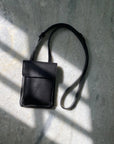 Mini leather bag. Shoulder bag. Full grain leather bag. Vegetable tanned leather purse.