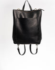 Convertible backpack. Full grain leather backpack. Vegetable tanned leather backpack. Unlined backpack.