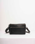 Leather fanny pack. Convertible leather fanny pack. Shoulder bag. Crossbody bag. Full grain leather belt bag. Vegetable tanned leather.