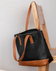 Leather bag. Full grain leather tote bag. Shoulder bag. Vegetable tanned leather bag. Crossbody bag.