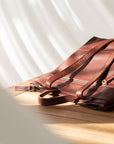Convertible backpack. Full grain leather backpack. Vegetable tanned leather backpack. Unlined backpack.