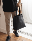 Leather tote bag. Full grain leather tote bag. Shoulder bag. Full grain leather bag. Vegetable tanned leather bag. Crossbody bag.