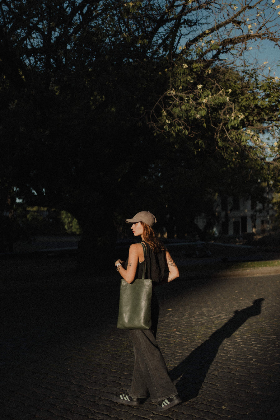 Leather tote bag - Jujuy