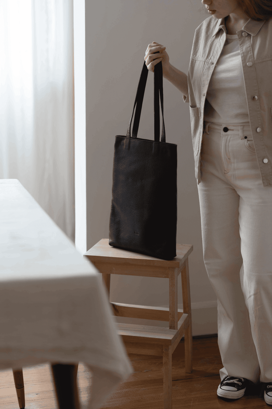 Leather tote bag - Jujuy