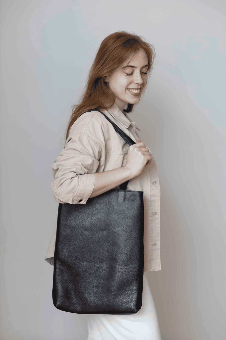 Leather tote bag - Jujuy