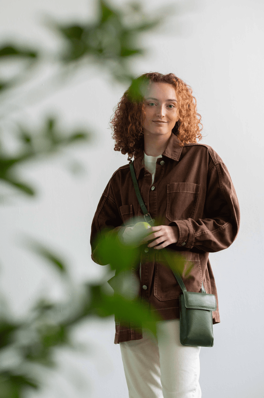 Mini leather bag. Shoulder bag. Full grain leather bag. Vegetable tanned leather purse.