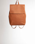 Full grain leather backpack. Vegetable tanned leather backpack. Laptop backpack. Unlined backpack.