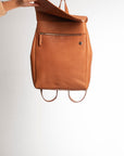 Full grain leather backpack. Vegetable tanned leather backpack. Laptop backpack. Unlined backpack.