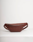 Leather fanny pack. Full grain leather belt bag. Vegetable tanned leather.