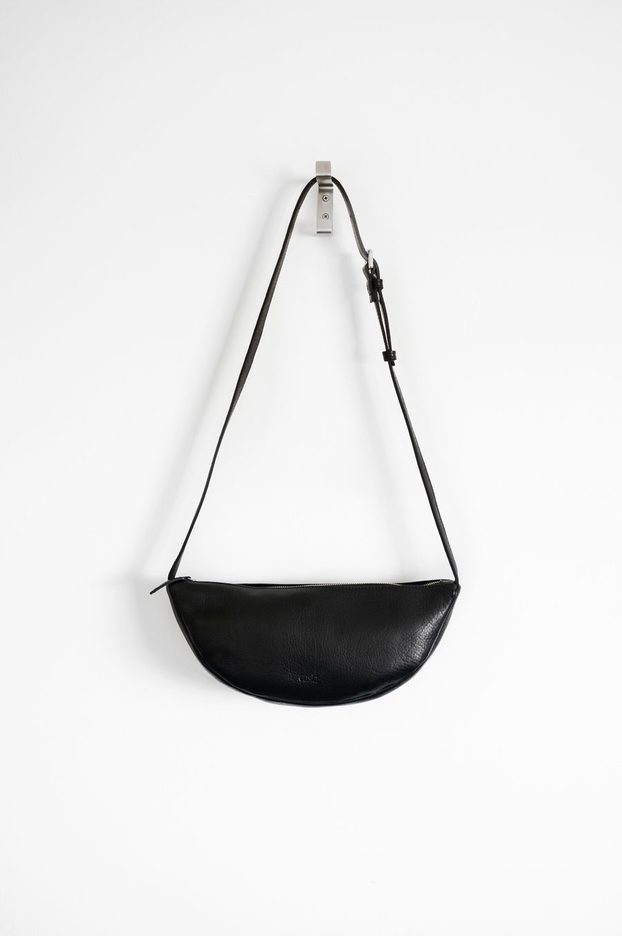 Sling leather bag - vegetable tanned leather big fanny pack - Crossbody bag
