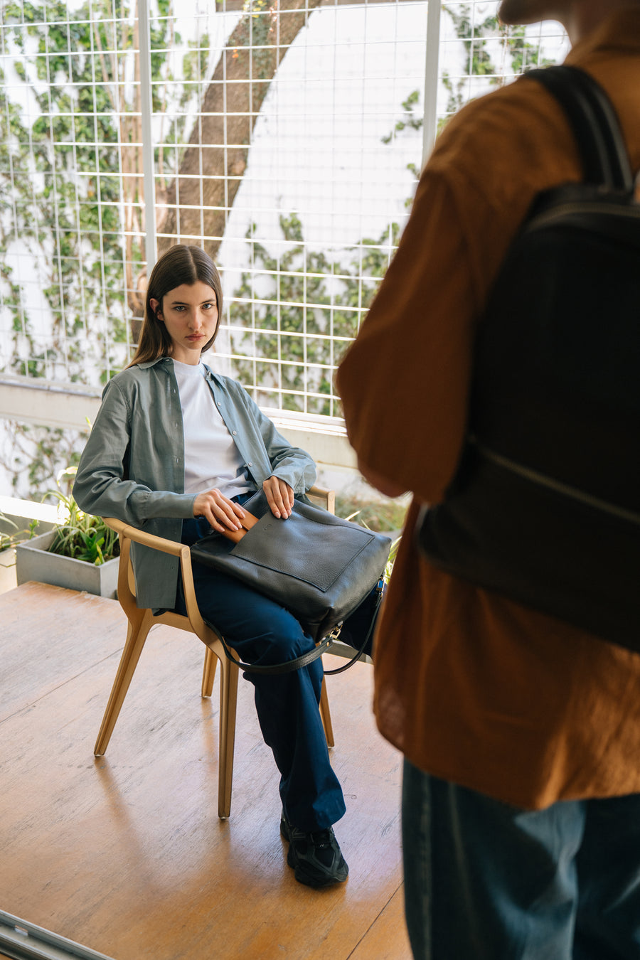 Leather backpack - Andes L