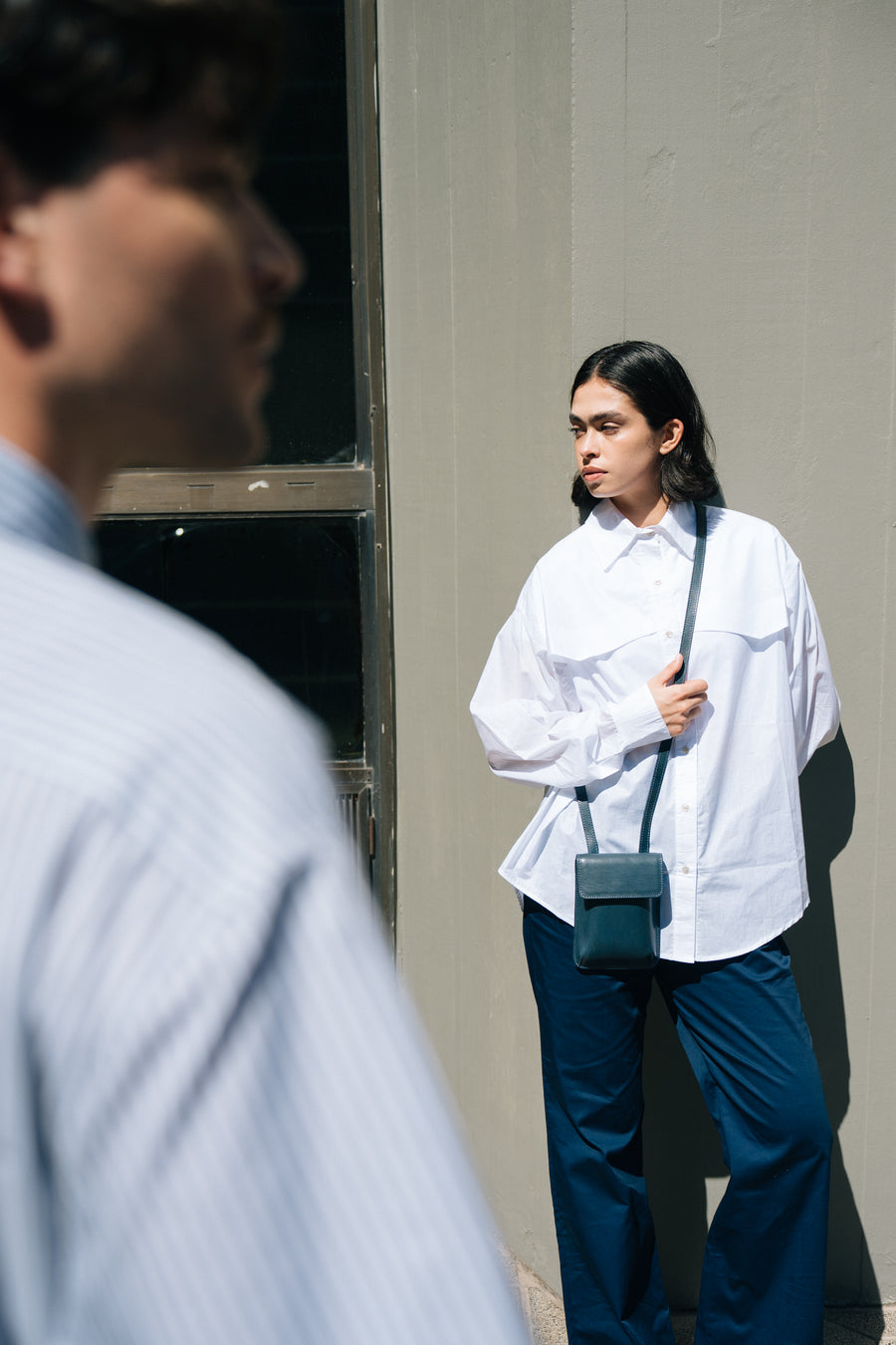 Leather crossbody bag - Rioja