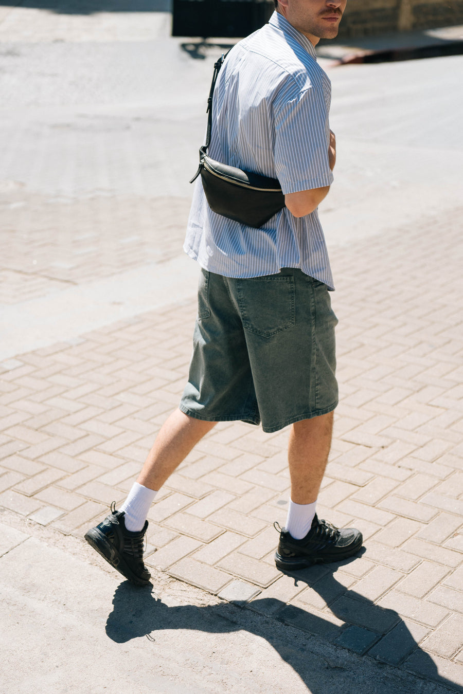 Leather fanny pack - Selva