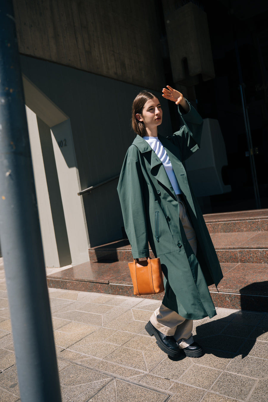 Leather crossbody bag - Yunga