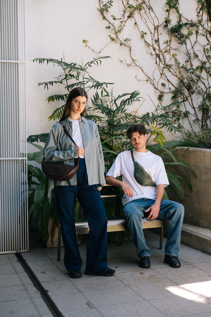 Leather fanny pack - Selva