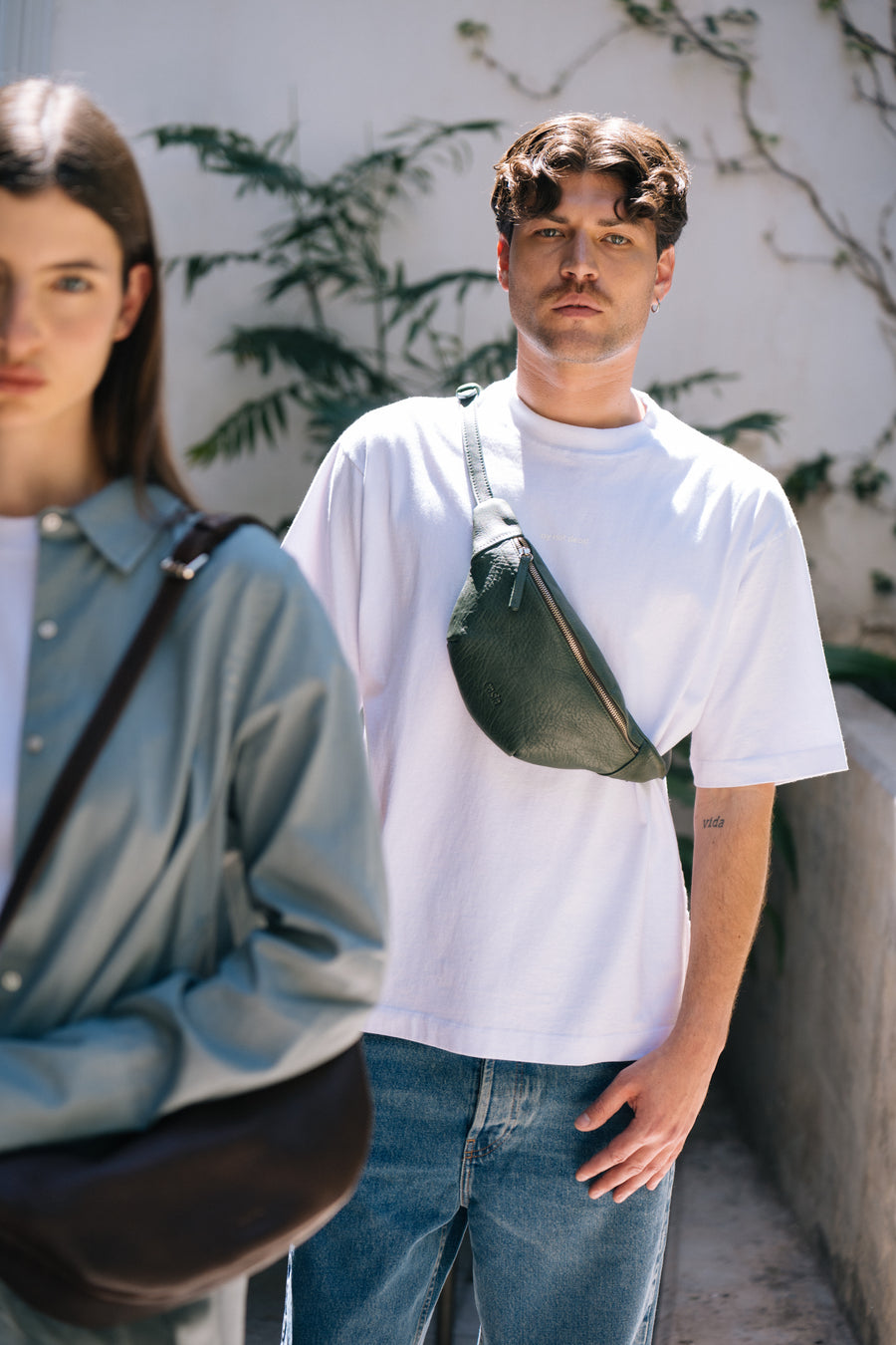 Leather fanny pack - Selva