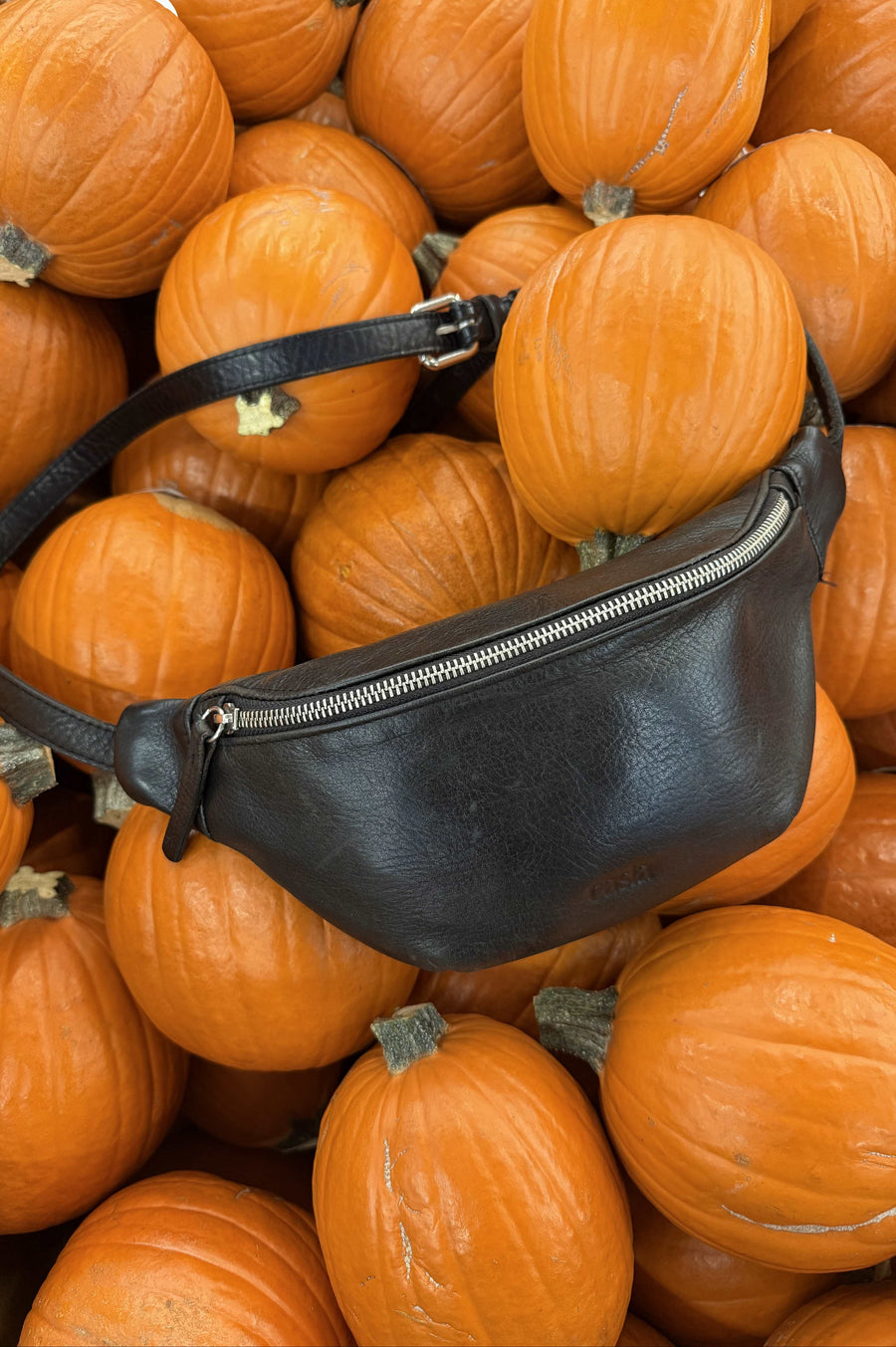 Leather fanny pack - Selva Black